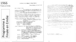 Programme des cérémonies à Finale